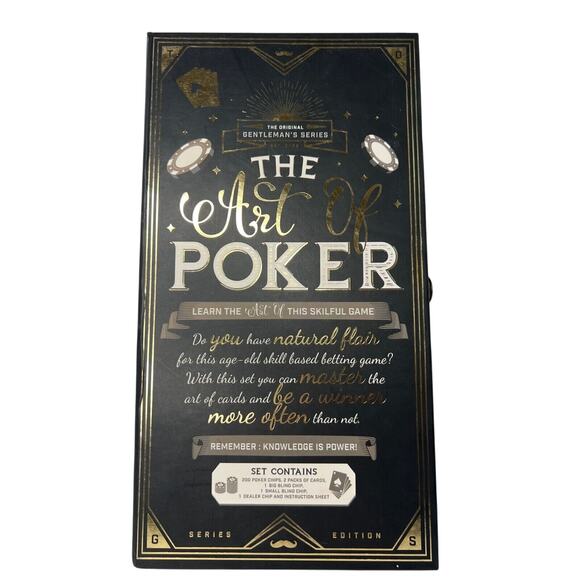 NEW The Art of Poker Original Gentleman's Series Poker Set In Package! - Picture 1 of 5